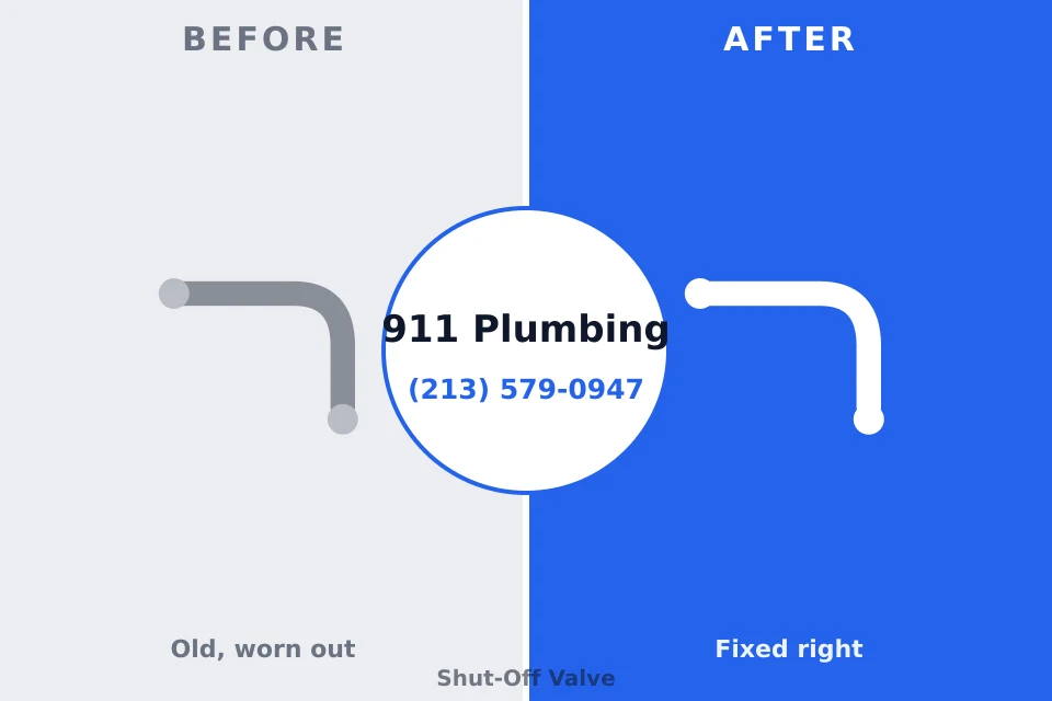 Before and after: plumbing repair Vidalia, LA